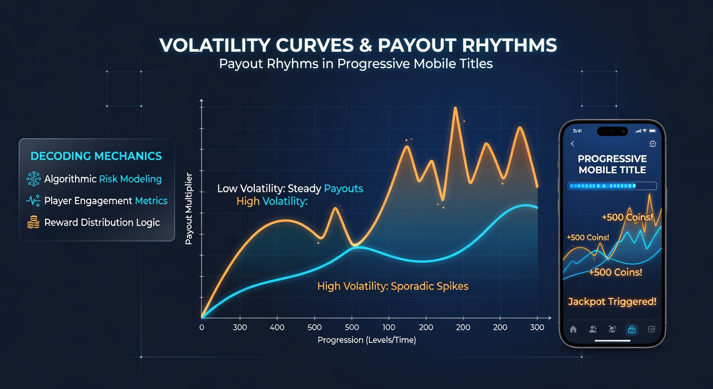 Chart showing progressive jackpot growth aligned with volatility shifts in mobile gaming titles