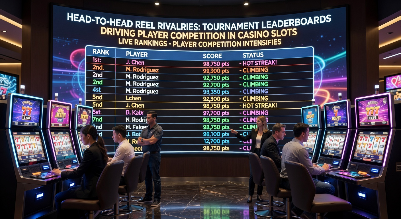 Close-up of mobile slot tournament interface showing live rankings, player avatars, and escalating prize pots