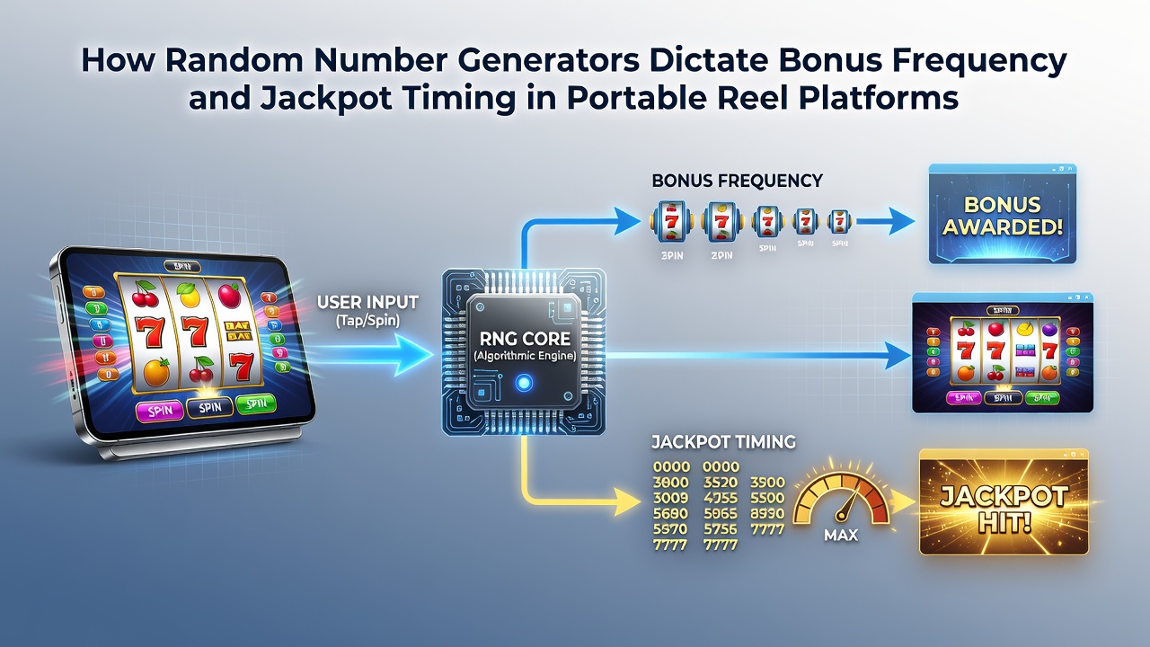 Close-up view of slot reels with overlay graphics showing probability mapping and jackpot timing indicators