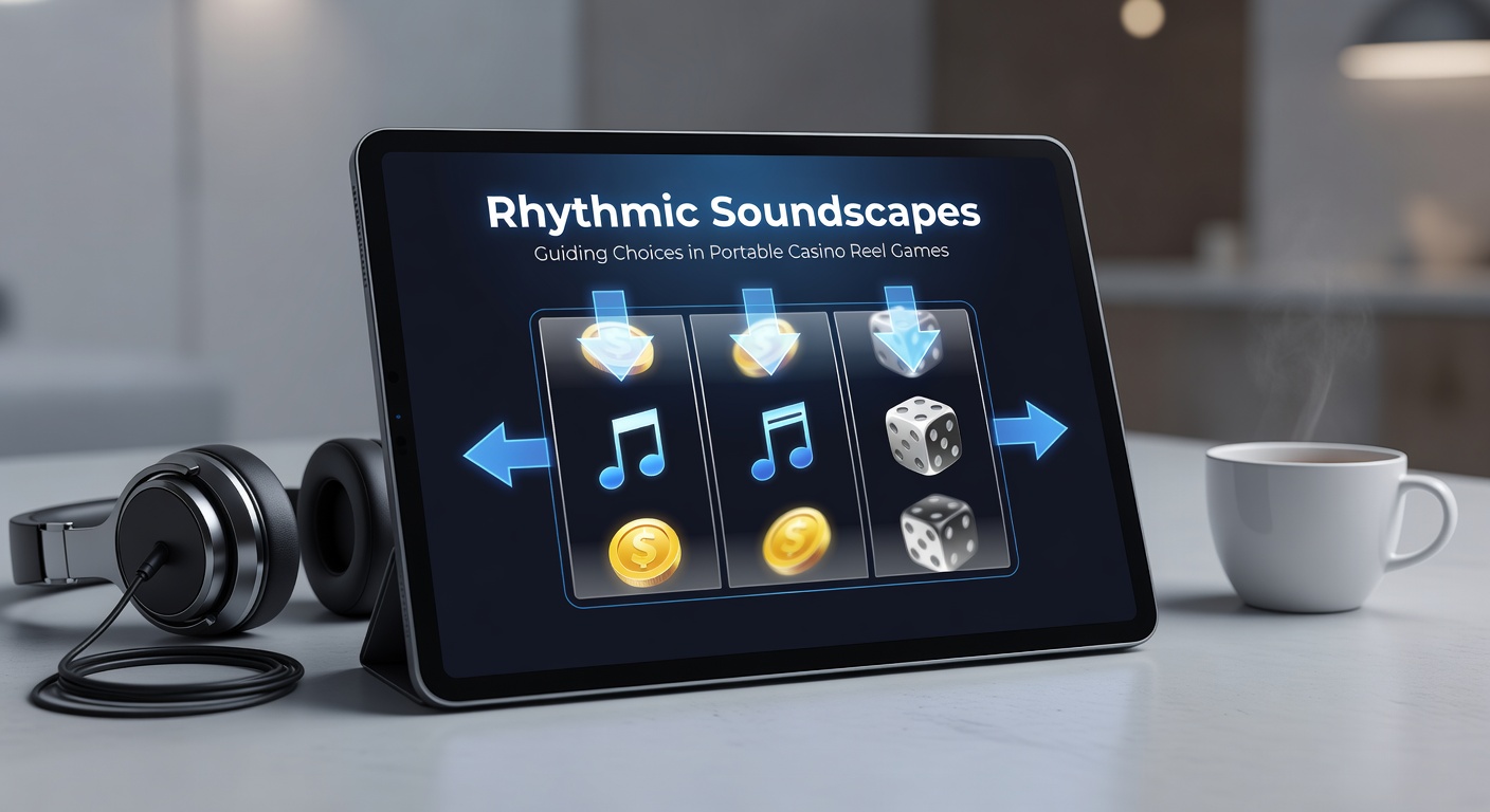 Player interaction with rhythmic audio cues during mobile slot sessions