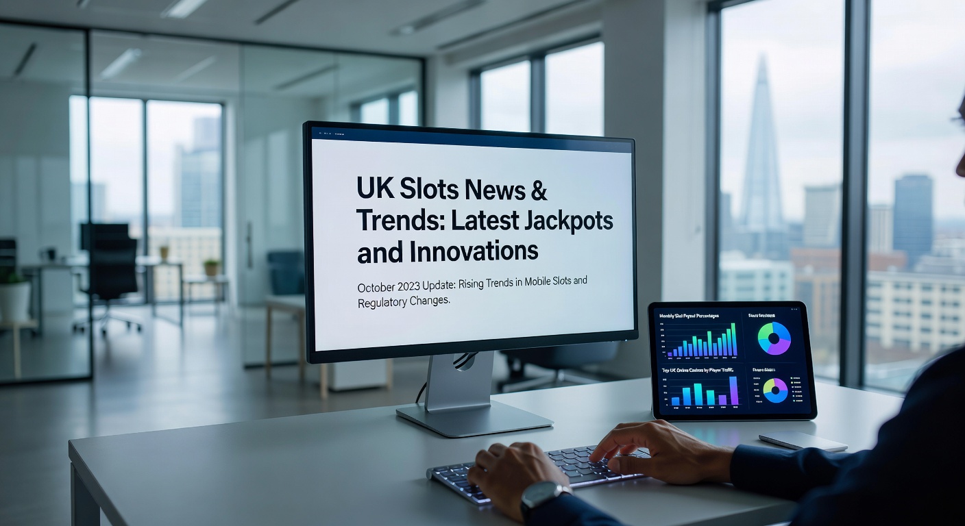 Colourful display of fruit machine reels spinning with vibrant lights and jackpot symbols, representing UK gambling premises activity