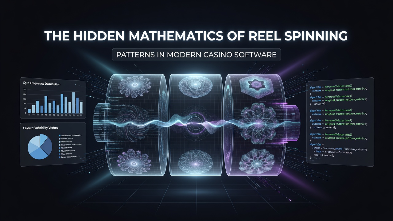 Diagram illustrating virtual reel strips and weighted symbol distribution in modern slot algorithms